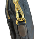 Prada Black Tessuto Nylon Leather Trim Crossbody Shoulder Bag