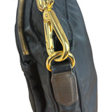 Prada Black Tessuto Nylon Leather Trim Crossbody Shoulder Bag