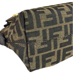 Fendi Brown Leather Trim Zucca By The Way Soft Mini Crossbody