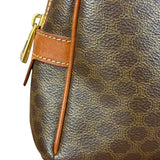 Celine Vintage Leather Macadam Dome Hand Bag