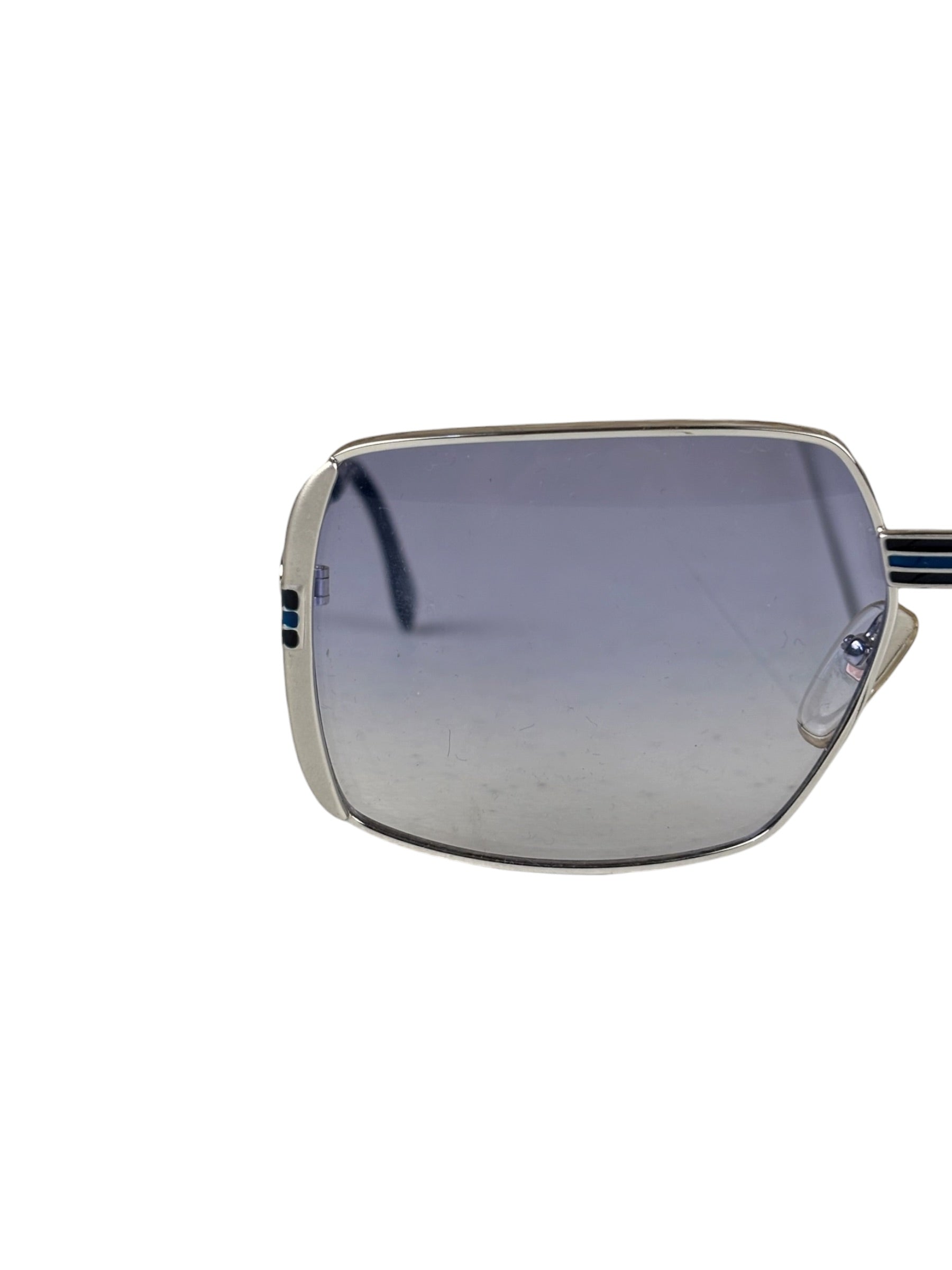 YSL Silver Square Frame Sunglasses