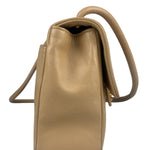 Chanel Vintage Tan Vertical Quilt Flap Shoulder Bag 1989