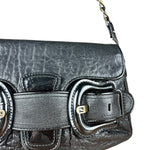 Fendi B Biz Black Leather Shoulder Bag