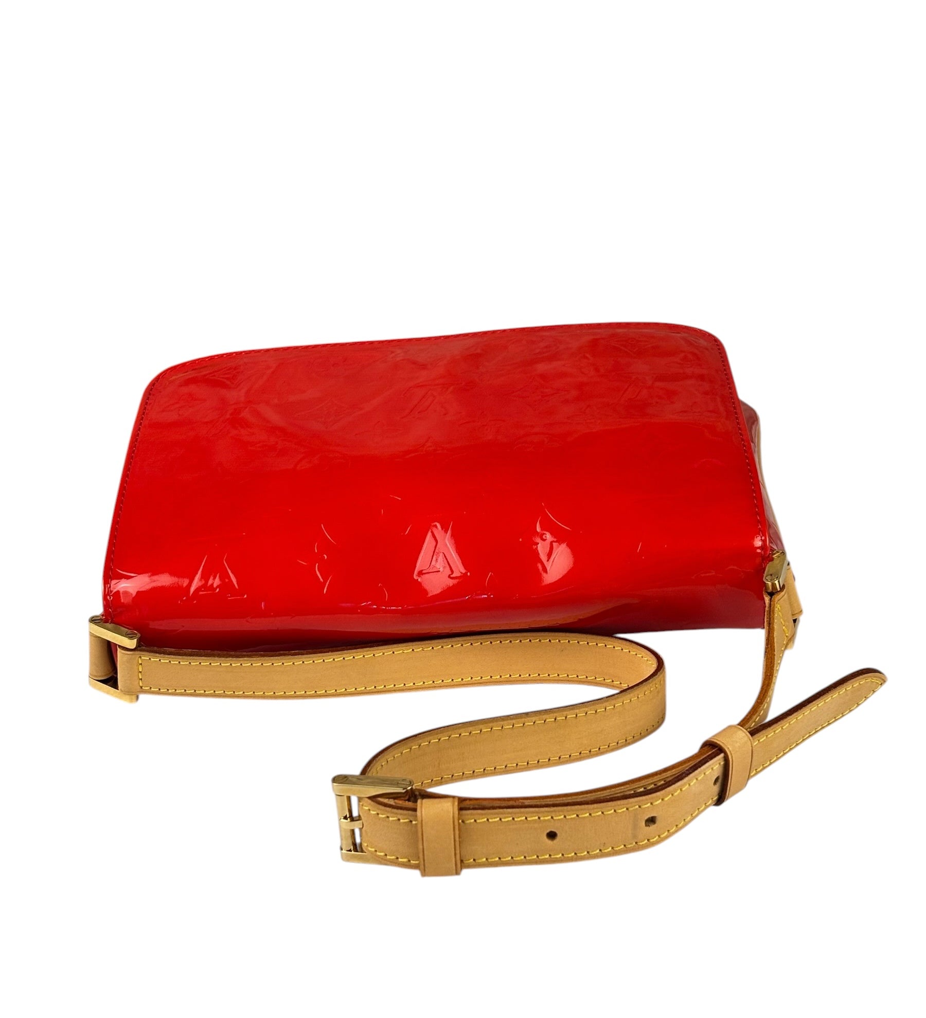 Louis Vuitton Red Vernis Thompson Street Shoulder Bag
