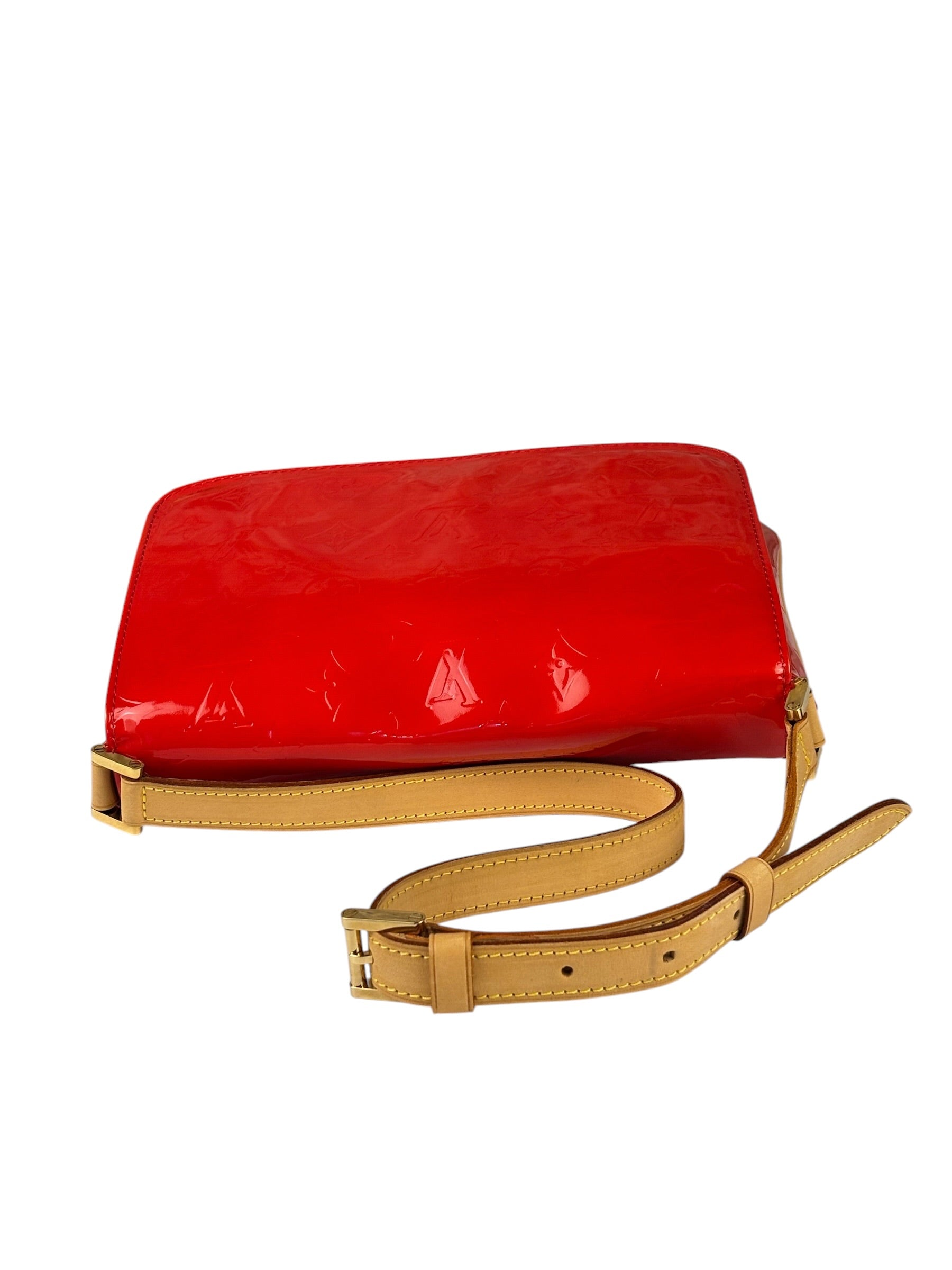 Louis Vuitton Red Vernis Thompson Street Shoulder Bag