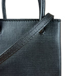 Balenciaga Black Mini Shopping Tote Phone Holder