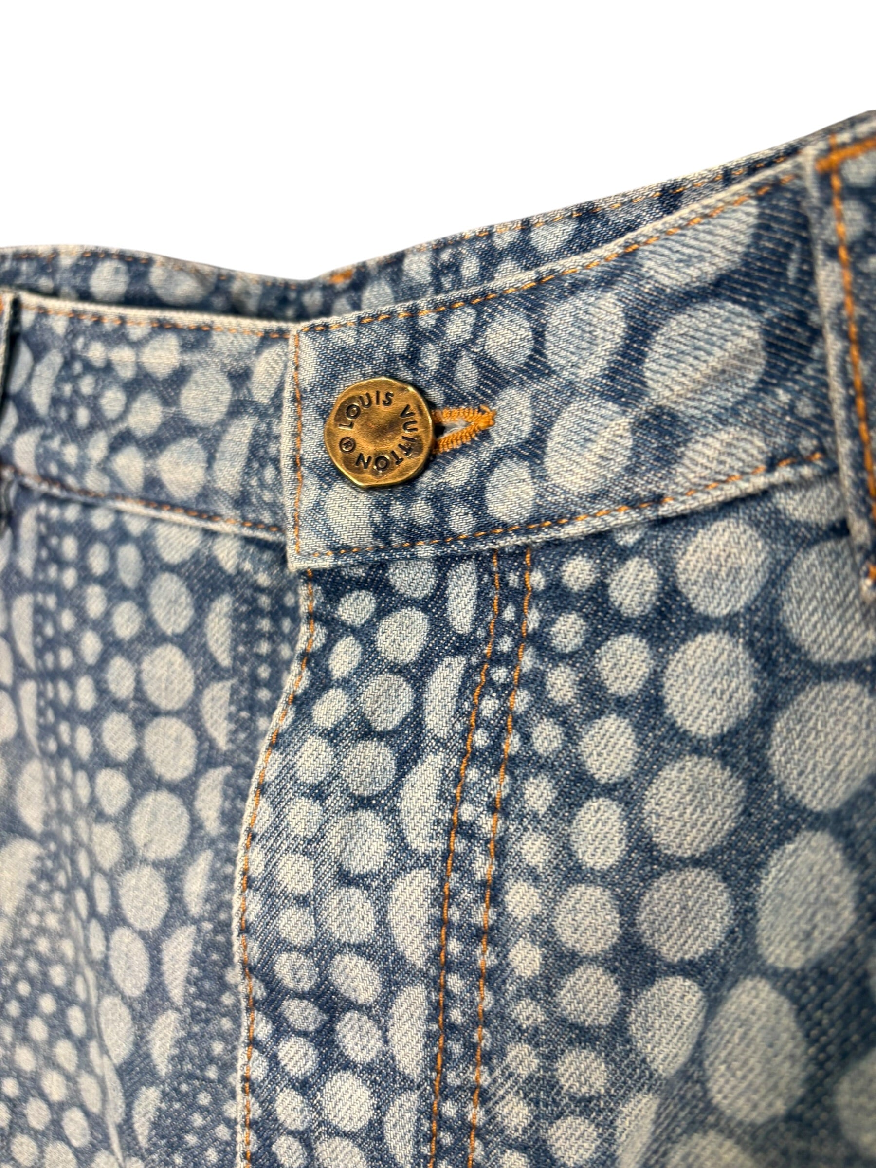 Louis Vuttion x Yayoi Kusama Pumpkin Blue Jeans