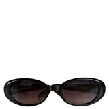 Quay Black Thin Sunglasses