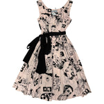 Prada Vintage Pop Art Print Mid Length Dress