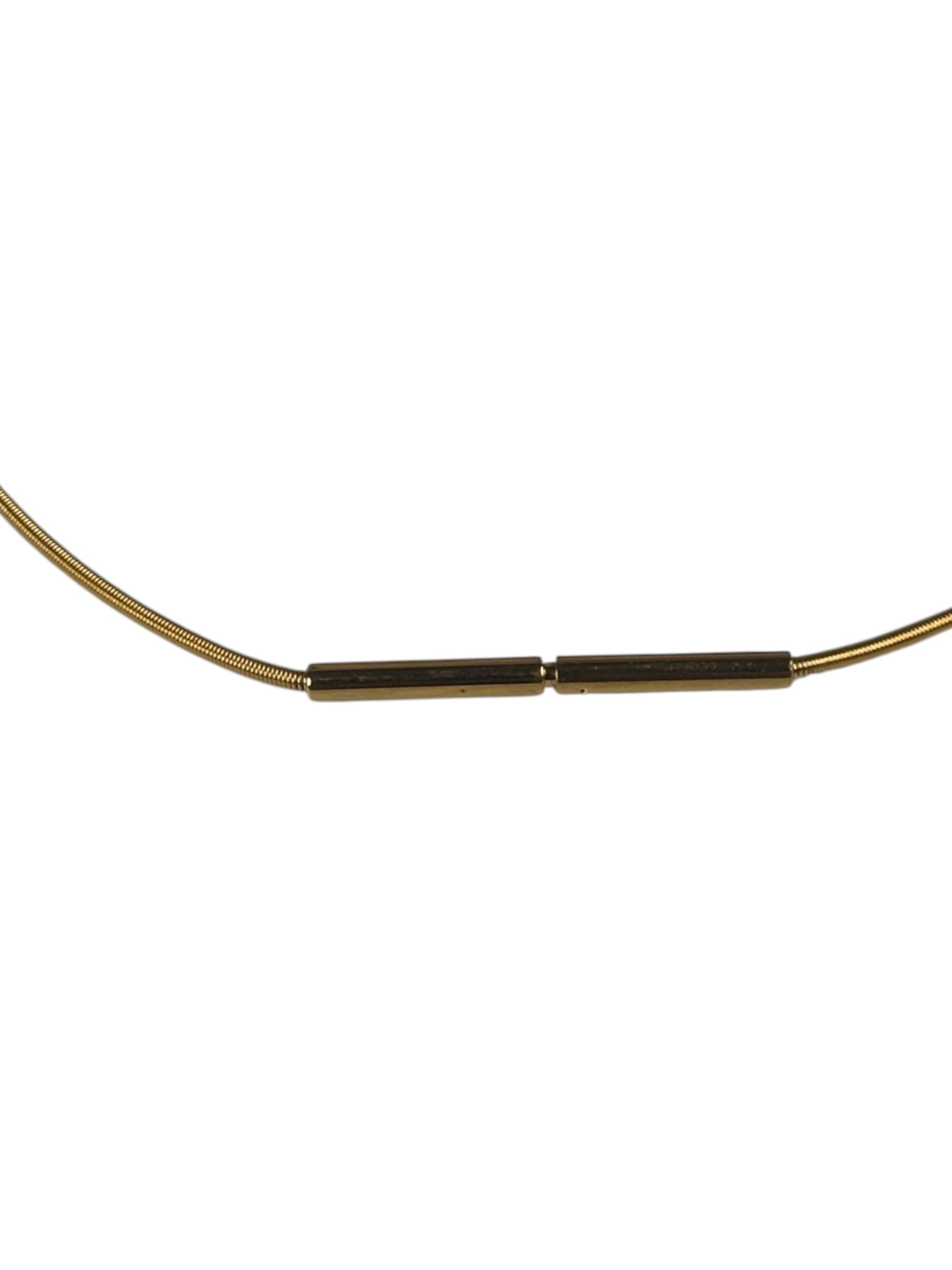Hermes Cage d'H Gold Plated Pendant Necklace