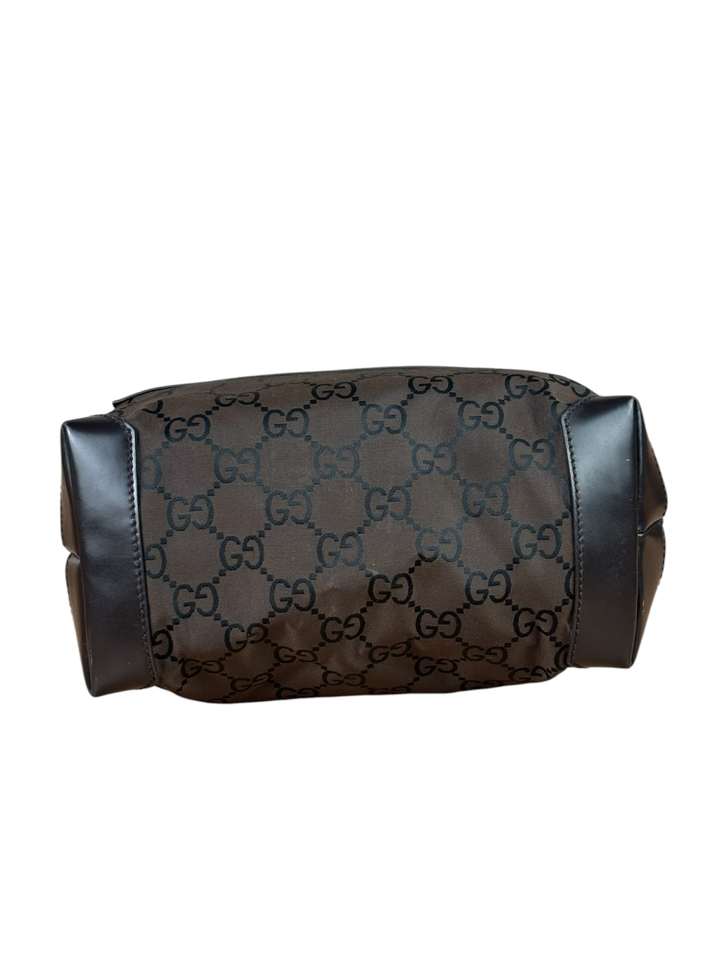 Gucci GG Nylon Tote Bag Brown Monogram Canvas