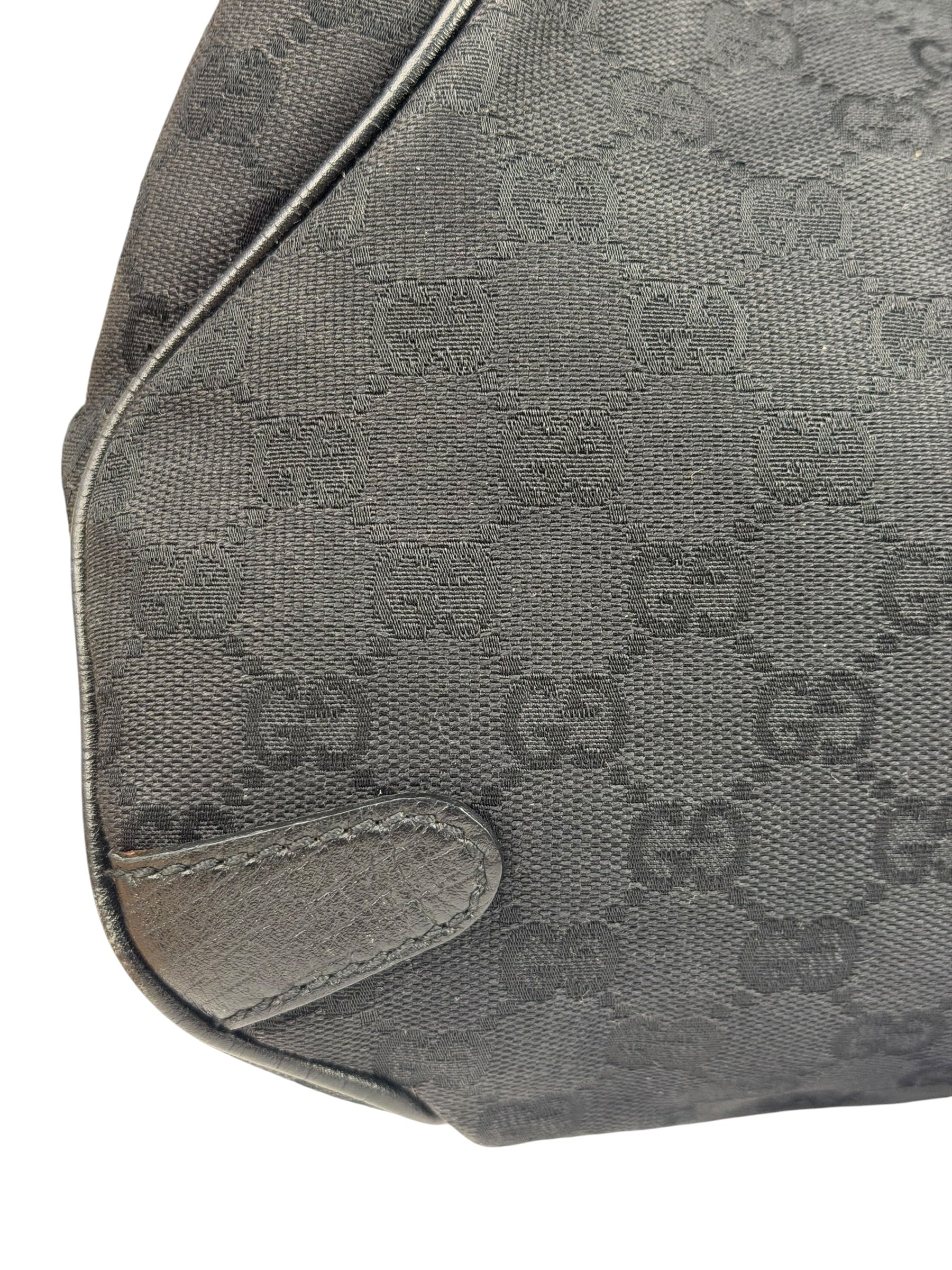 Gucci GG Vintage Black Horsebit Flap Shoulder Bag