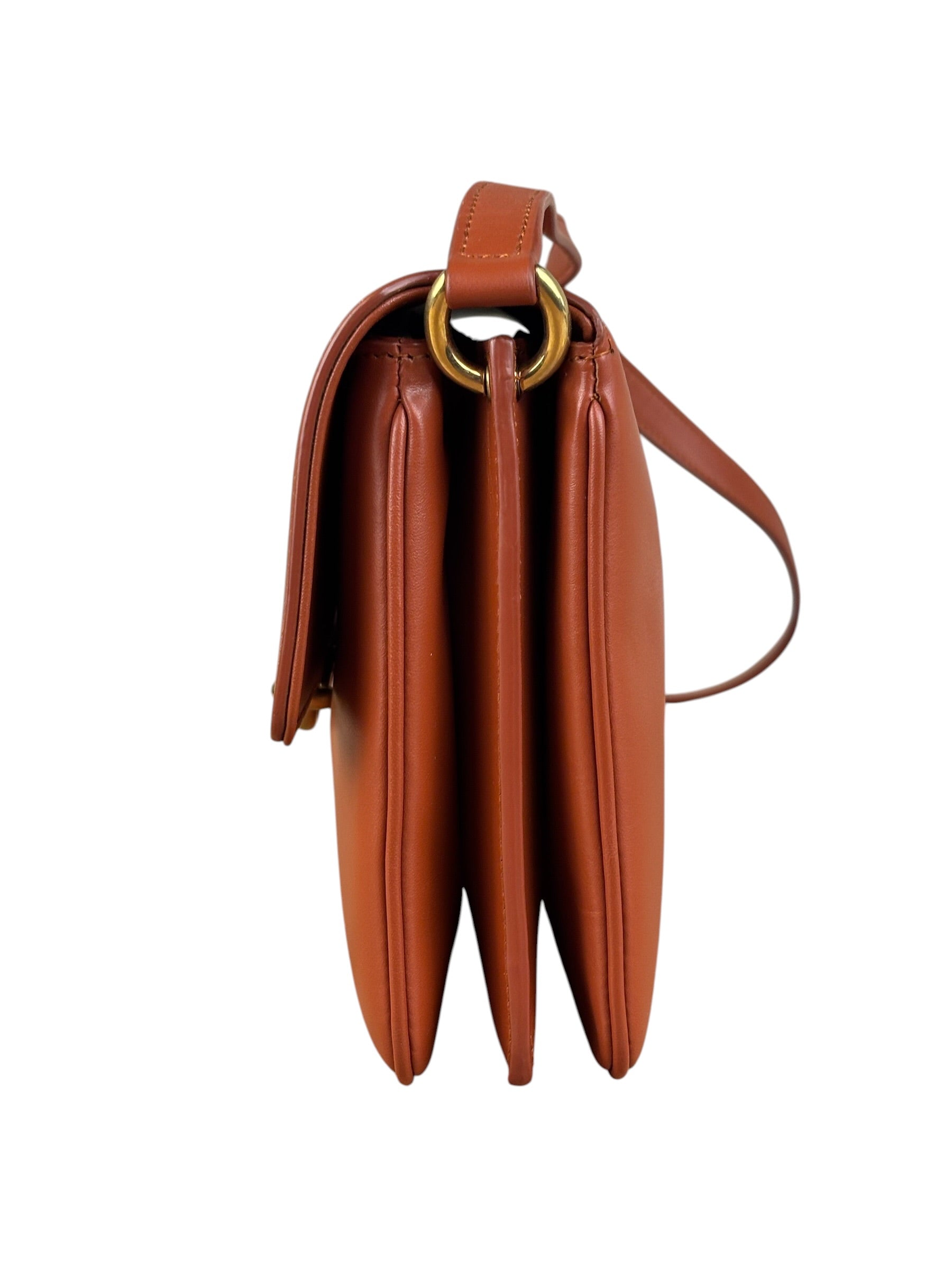 Saint Laurent Burnt Orange Le Maillon Shoulder Bag