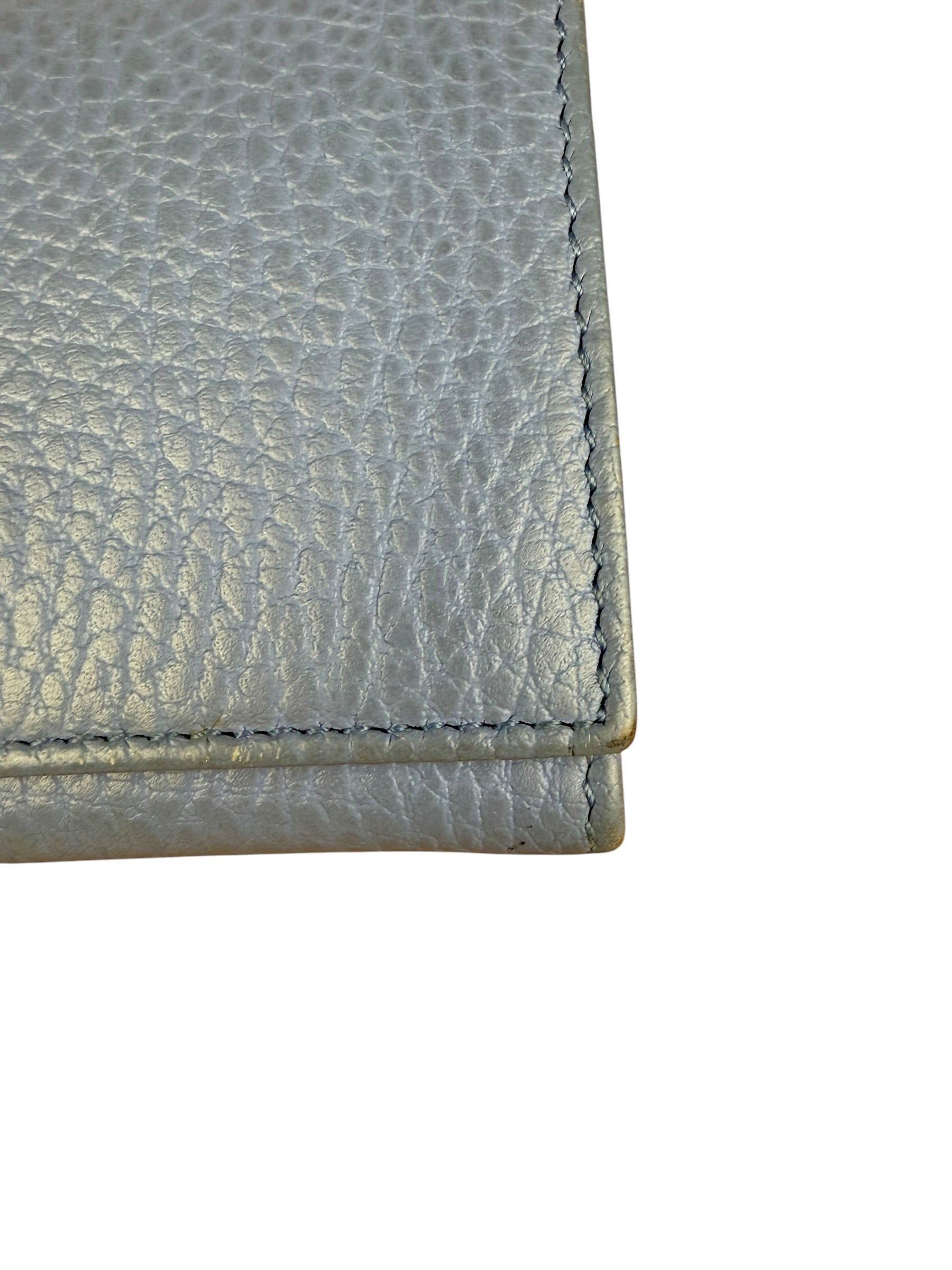 Gucci Blue Leather Marmont Card Case Wallet