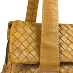 Bottega Veneta Tan Brown Intrecciato Shoulder Bag