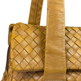 Bottega Veneta Tan Brown Intrecciato Shoulder Bag