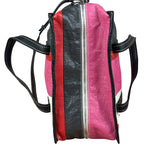 Balenciaga Multi-Color Vertical Stripe Bazar Shopper Two-Way Bag