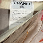 Chanel Vintage Floral Pleaded Skirt
