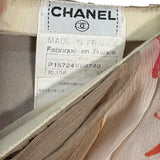 Chanel Vintage Floral Pleaded Skirt