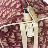 Christian Dior Vintage Red Trotter Boston Bag