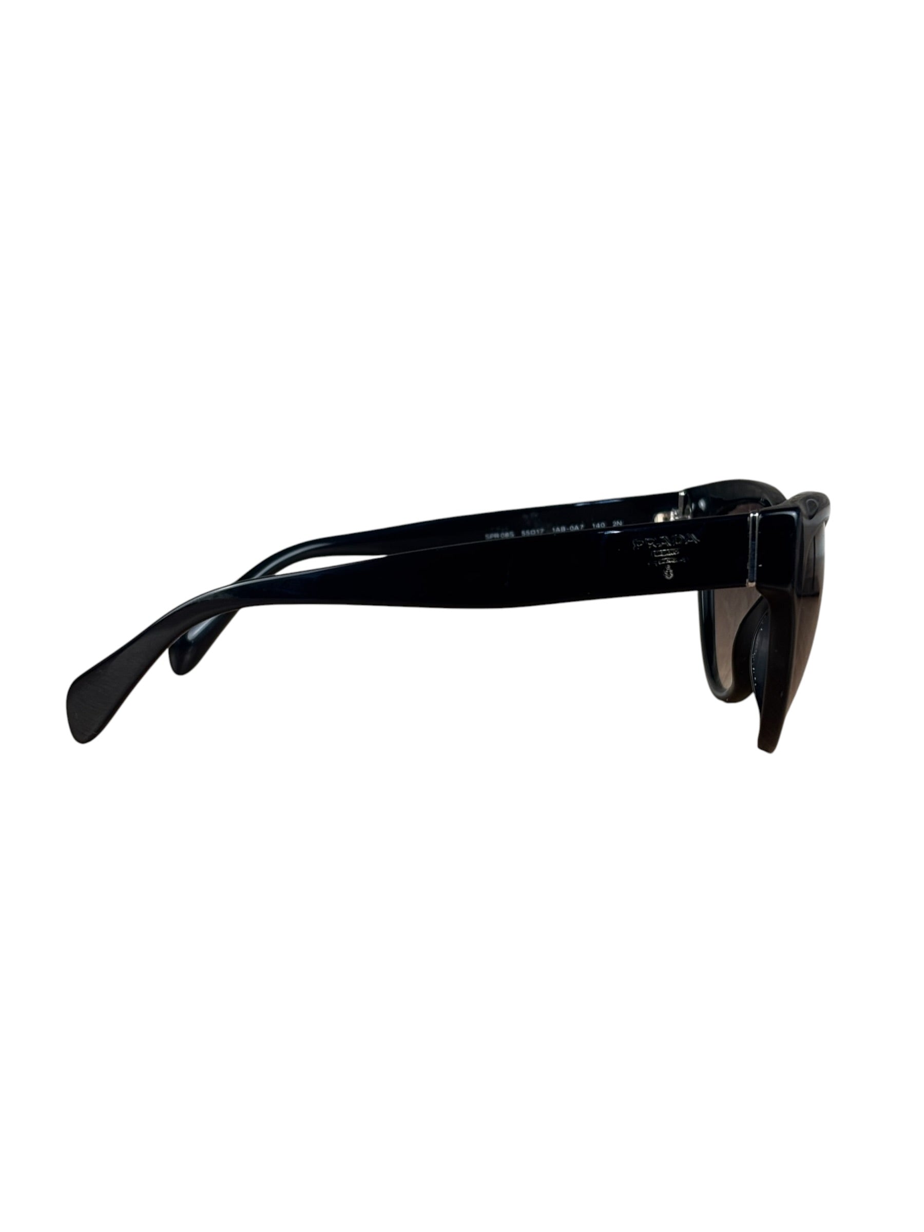 Prada Vintage Black Cat Eye Sunglasses