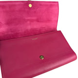 Saint Laurent Pink Leather Y Ligne Clutch