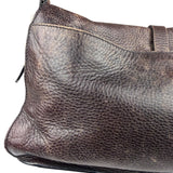 Prada Vintage Brown Leather Cervo Antik Messenger Bag