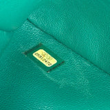 Chanel Green Lambskin Shoulder Bag 2018