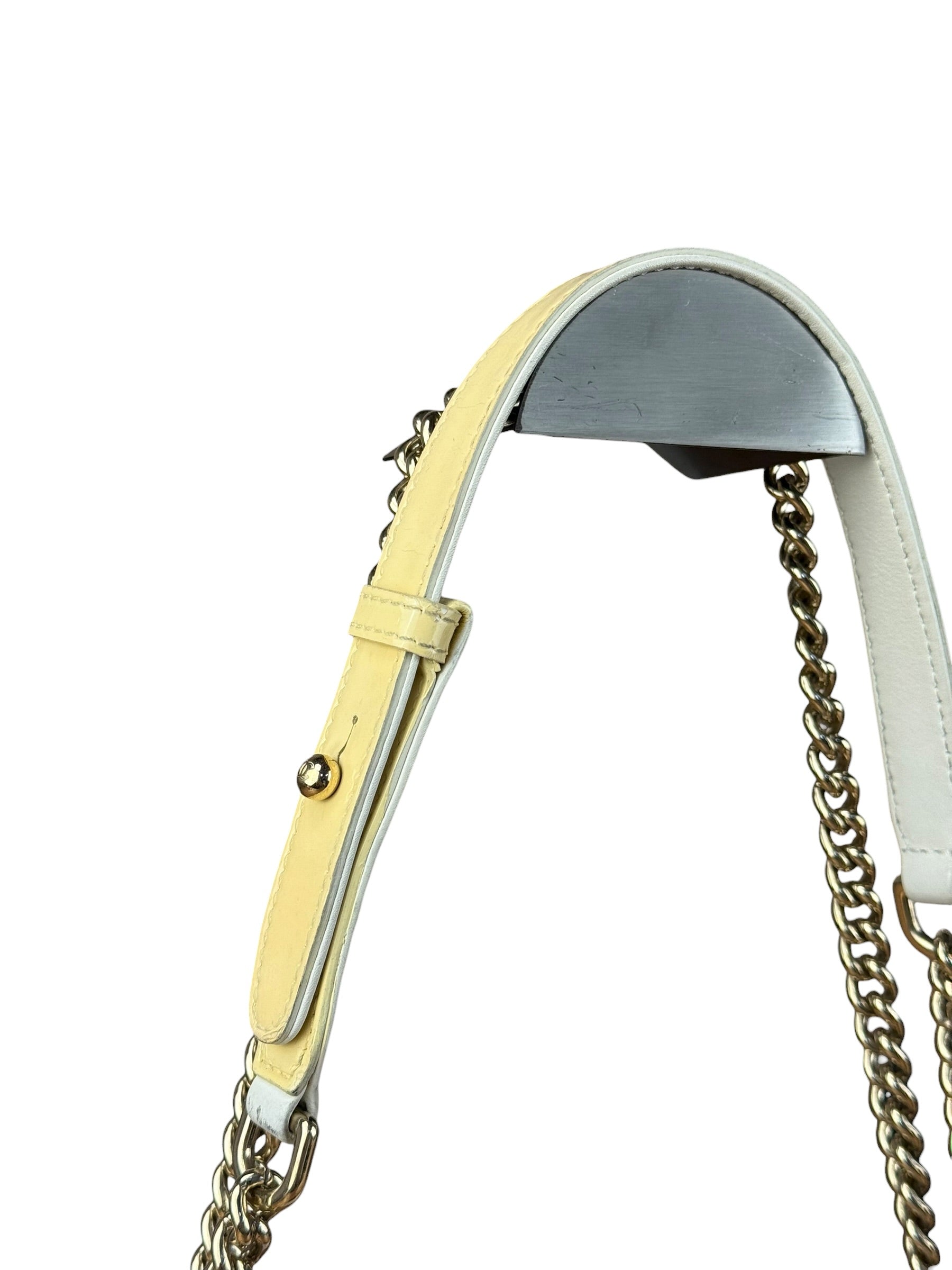 Chanel Yellow Clear PVC Classic Chain Flap Bag 2012