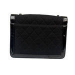 Chanel Black Patent Leather Trim Reissiue Flap Bag 2000