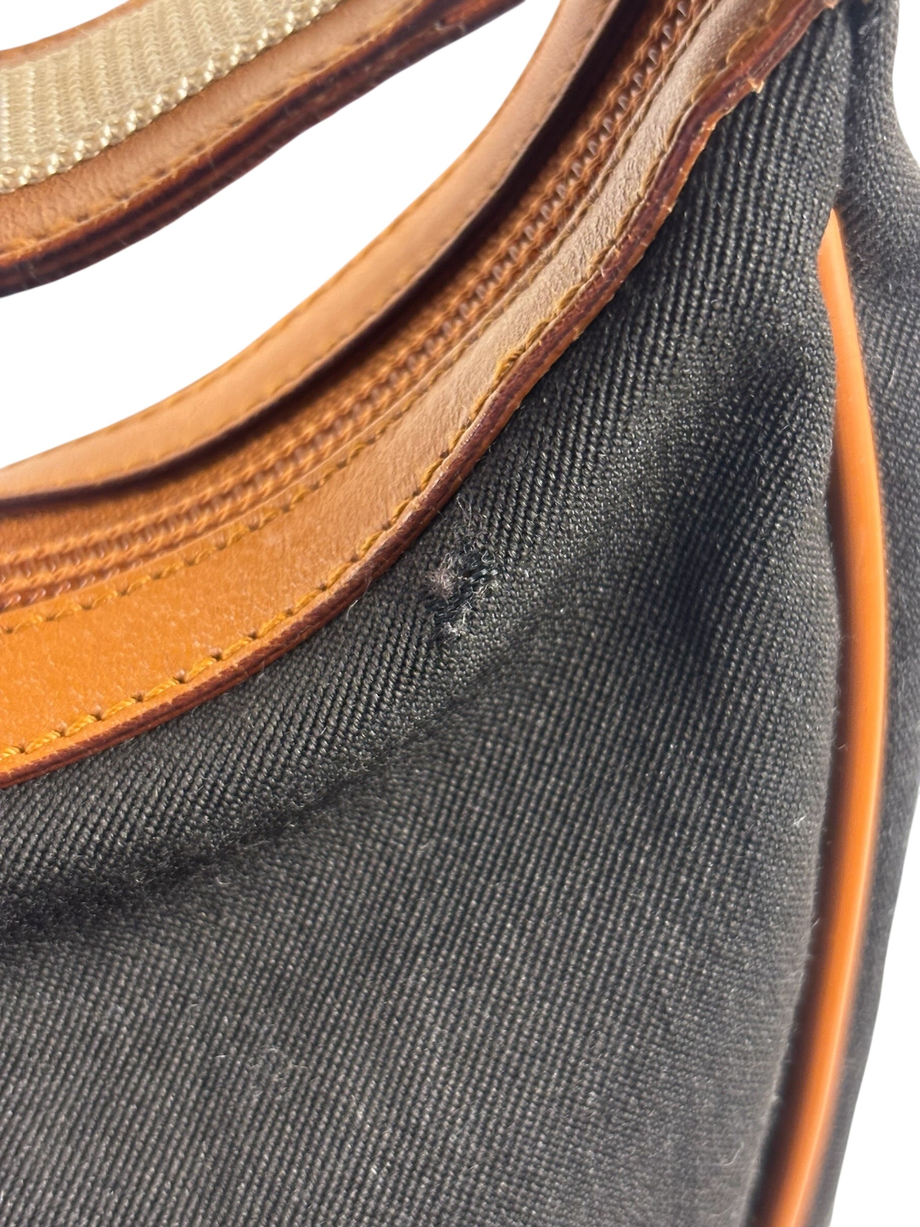 Gucci Vintage Brown Leather Lined Hobo Shoulder Bag