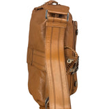 Christian Dior Vintage Tan Brown Leather Flight Medium