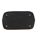 Prada Vintage Black Canvas Canapa Tote