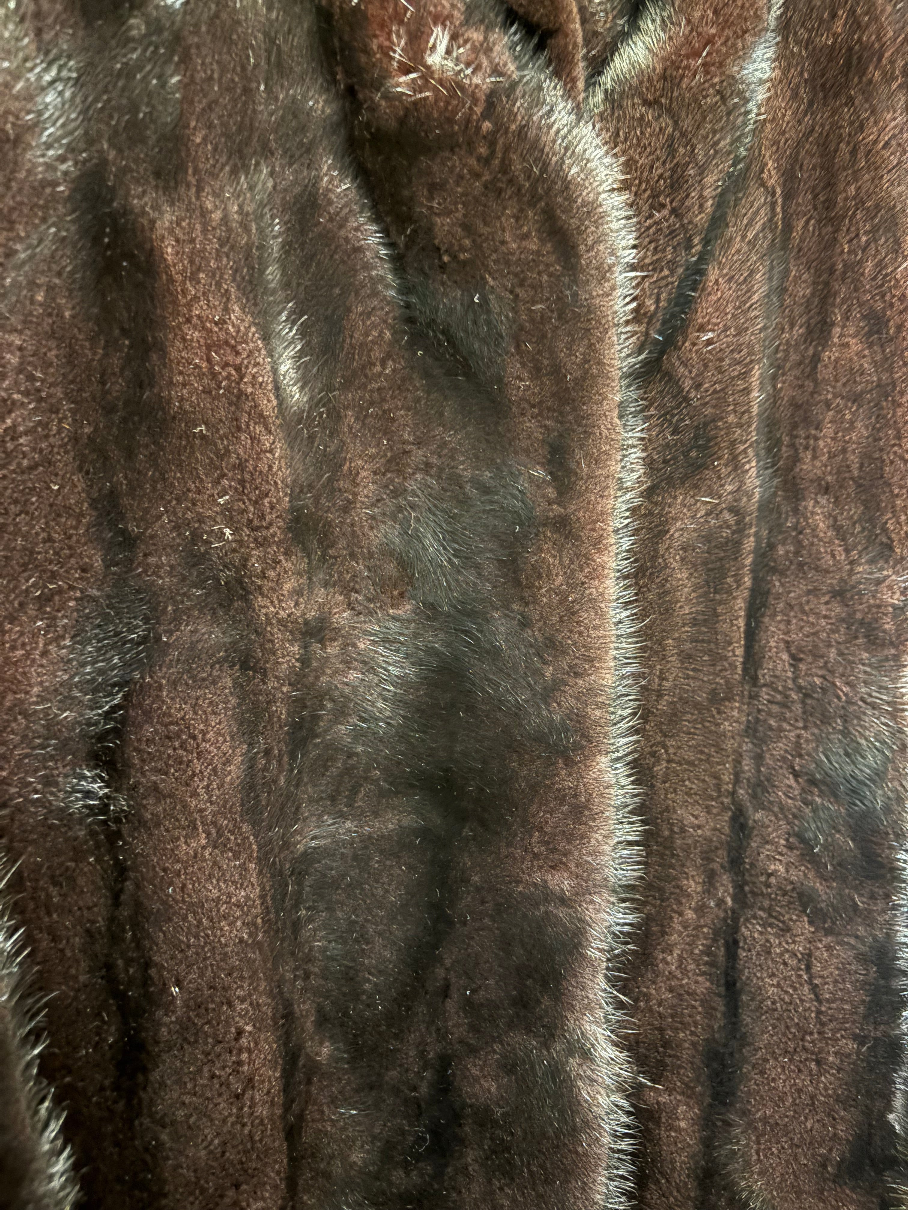 Black Bear Vintage Mink Fur Coat