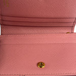 Prada Pink Saffiano Leather Wallet