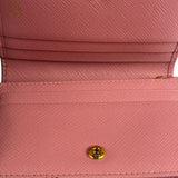 Prada Pink Saffiano Leather Wallet