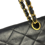 Chanel Black Quilted Leather Double Flap Small Bag