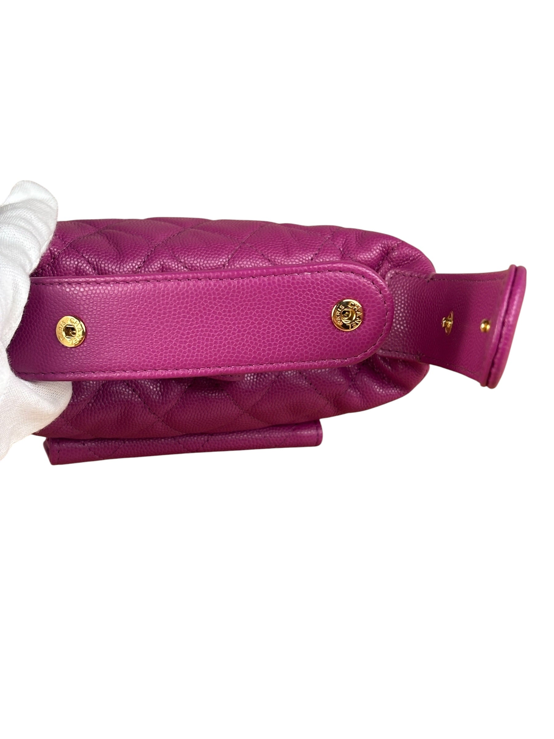 Chanel Caviar Polly Pocket Mini Hobo Bag 2023