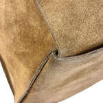 Bottega Veneta Brown Suede Maxi Intrecciato Arco Tote