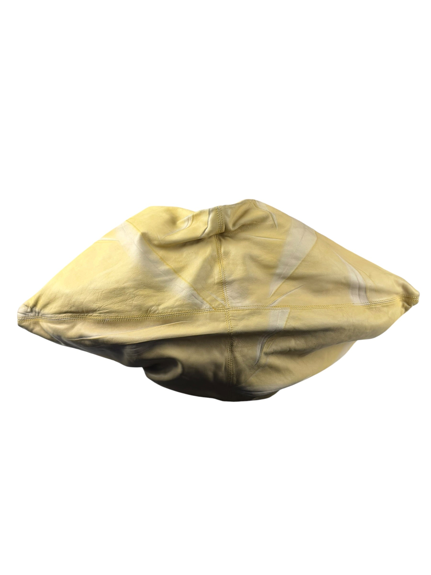 Bottega Veneta Yellow Calfskin Fortune Cookie Hobo