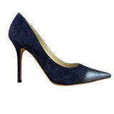 Jimmy Choo Romy Navy Blue Suede Pointed Toe Pumps