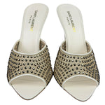 YSL Crystal Blonde Mules 37.5