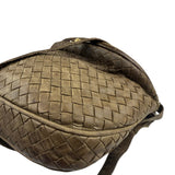 Bottega Veneta Brown Intrecciato Crossbody