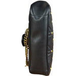 Gucci Black Pearly GG Marmont Flap Bag