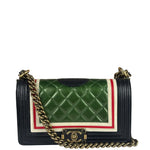 Chanel Multicolor Lambskin Crest S Boy Bag