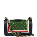 Chanel Multicolor Lambskin Crest S Boy Bag