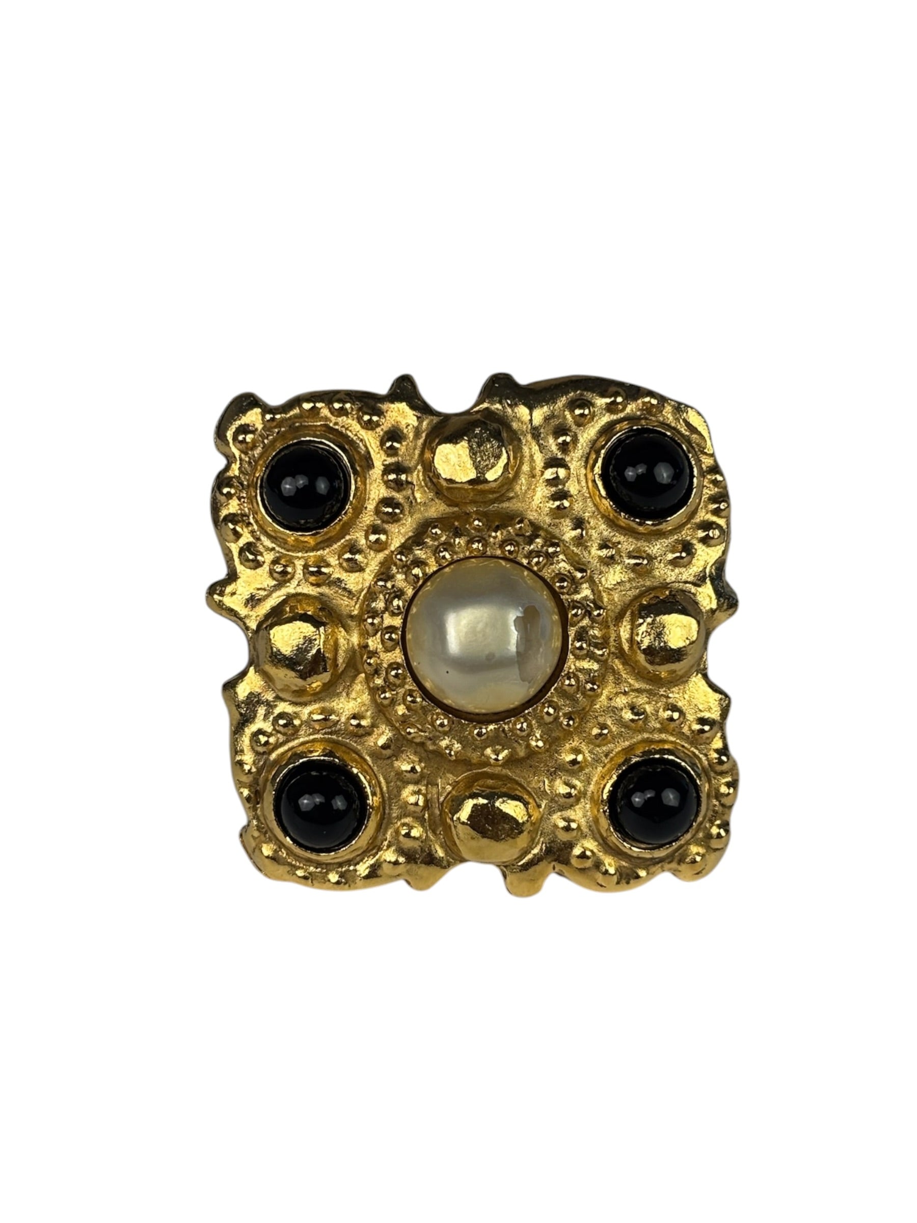 Chanel Collection 23 Baroque-Style Gold Plated Brooch