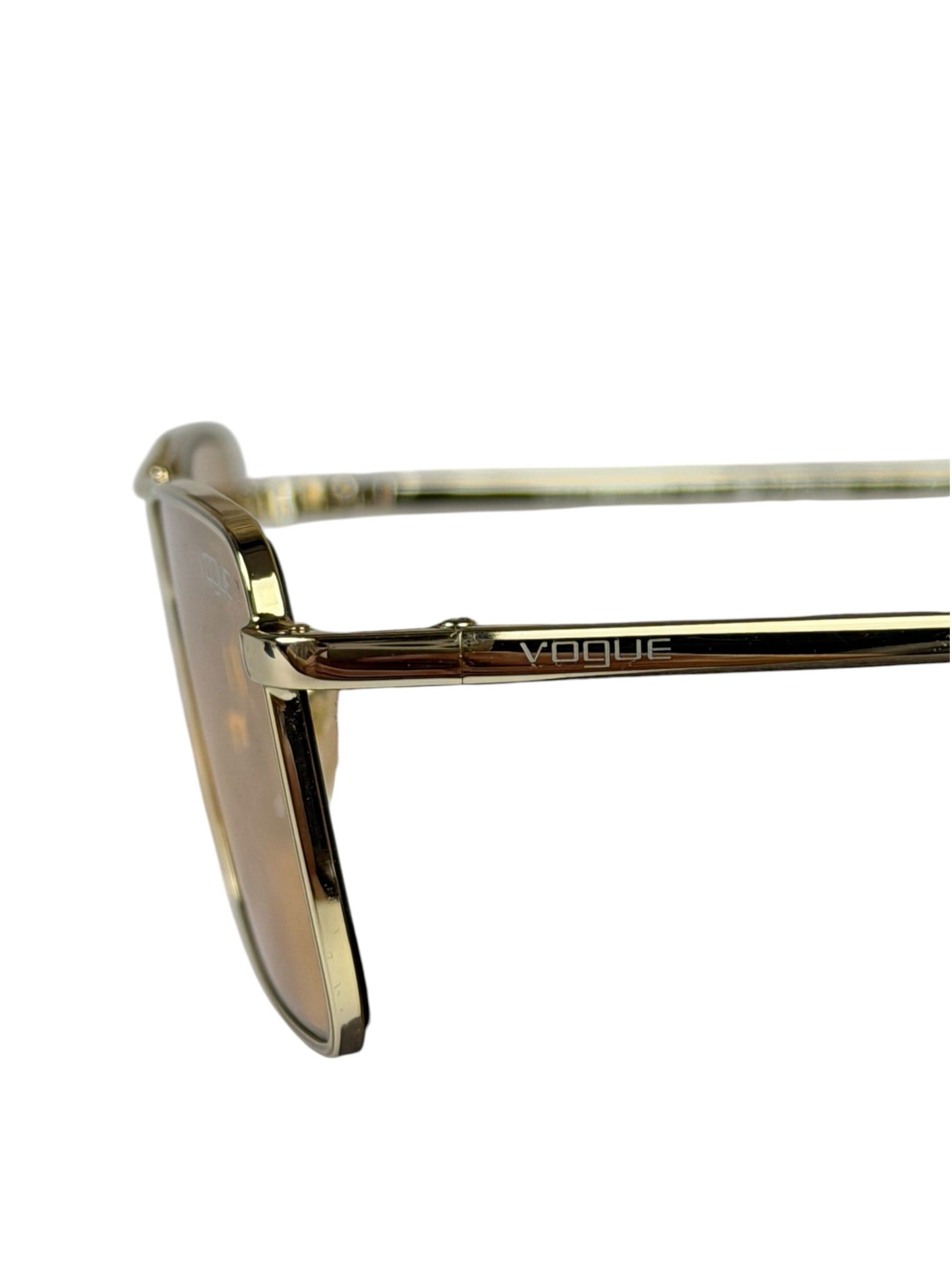 Vogue x Gigi Hadid Gold- Rectangular Sunglasses
