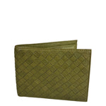Bottega Veneta Intercciato Green Wallet