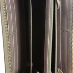 Gucci GG Embossed Metallic Lilac Leather Long Wallet